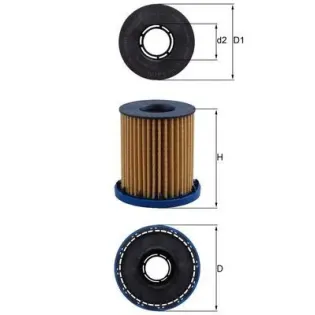 MAHLE OX1350 Filtro de aceite