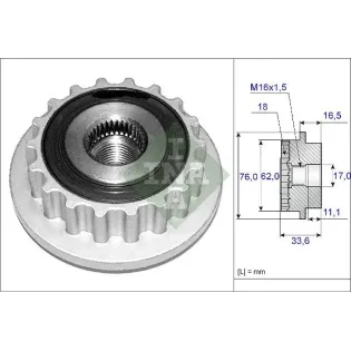 Schaeffler INA 535011810 Rueda libre alternador