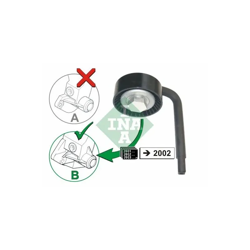 Schaeffler INA 531079010 Polea tensora, correa poli V