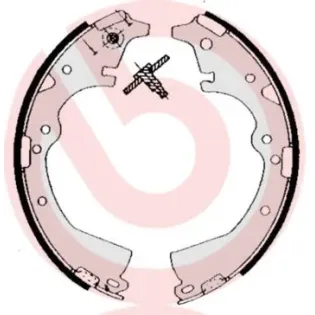 BREMBO S83511 Juego de zapatas de frenos