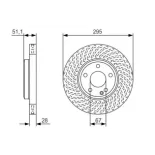 BOSCH 0986479A58 Disco de freno (Unidad)
