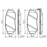 BOSCH 0986494347 Juego de pastillas de freno