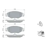 BOSCH 0986494039 Juego de pastillas de freno