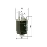 BOSCH 0450906409 Filtro combustible