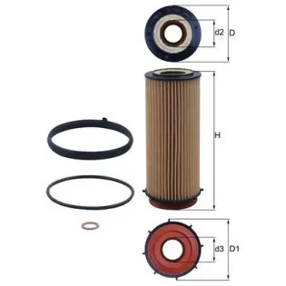 MAHLE OX560D Filtro de aceite