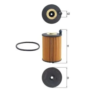 MAHLE OX1266D Filtro de aceite