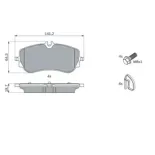 BOSCH 0986424875 Juego de pastillas de freno