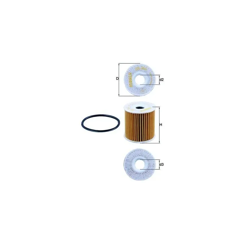 MAHLE OX346D Filtro de aceite