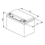 BOSCH 0986122624 Batería de arranque