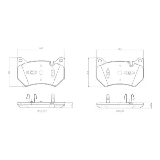 BREMBO P85181 Juego de pastillas de freno