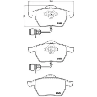 BREMBO P85040 Juego de pastillas de freno