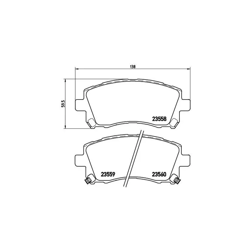 BREMBO P78010 Juego de pastillas de freno