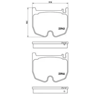 BREMBO P50062 Juego de pastillas de freno