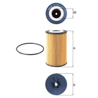 MAHLE OX1161D Filtro de aceite