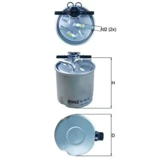 MAHLE KL440/40 Filtro combustible