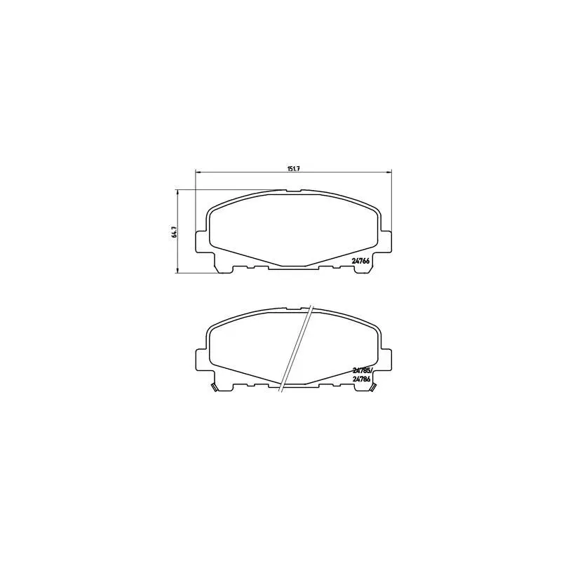 BREMBO P28043 Juego de pastillas de freno
