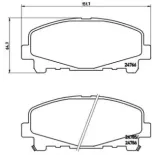 BREMBO P28043 Juego de pastillas de freno