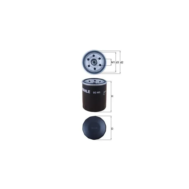 MAHLE OC495 Filtro de aceite