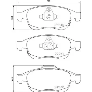 BREMBO P23165 Juego de pastillas de freno
