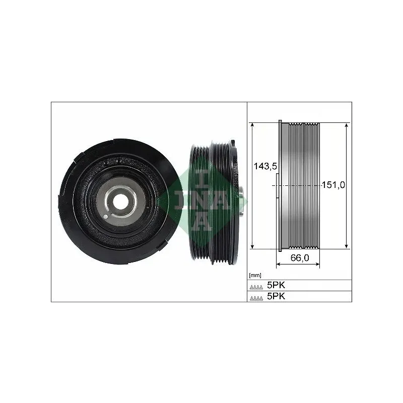 Schaeffler INA 544006910 Polea, cigüeñal