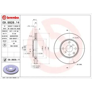 AP 25030E Disco de freno