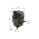 BOSCH 0450907007 Filtro combustible