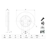 BOSCH 0986479H67 Disco de freno (Unidad)