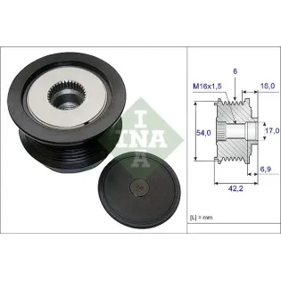 Schaeffler INA 535018810 Rueda libre alternador