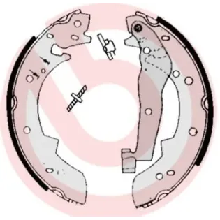 BREMBO S68505 Juego de zapatas de frenos