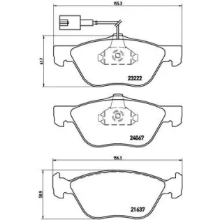 BREMBO P23112 Juego de pastillas de freno