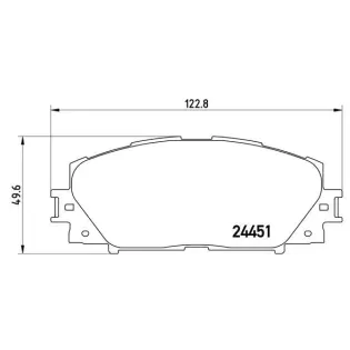 BREMBO P83106 Juego de pastillas de freno
