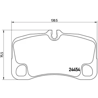 BREMBO P65022 Juego de pastillas de freno