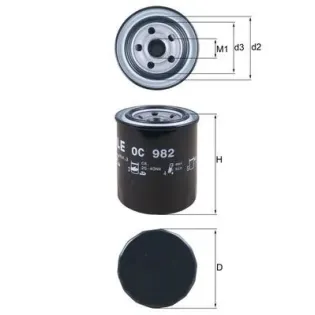 MAHLE OC982 Filtro de aceite