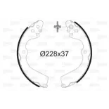 VALEO 564195 Juego de zapatas de frenos