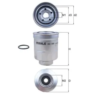 MAHLE KC389D Filtro combustible