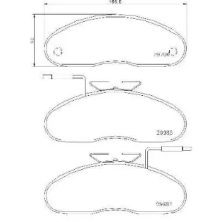 BREMBO P56019 Juego de pastillas de freno