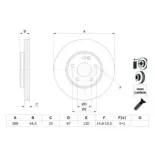 BOSCH 0986479234 Disco de freno (Unidad)