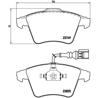 BREMBO P85090 Juego de pastillas de freno