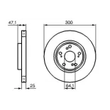 BOSCH 0986479227 Disco de freno (Unidad)