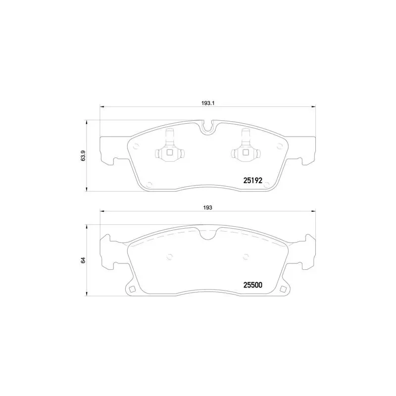 BREMBO P50109 Juego de pastillas de freno