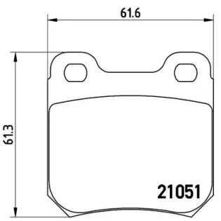 BREMBO P59010 Juego de pastillas de freno