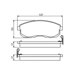 BOSCH 0986494277 Juego de pastillas de freno