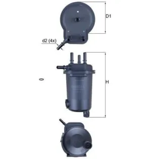MAHLE KL600D Filtro combustible