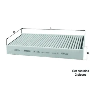 MAHLE LAK1156/S Filtro, aire habitáculo