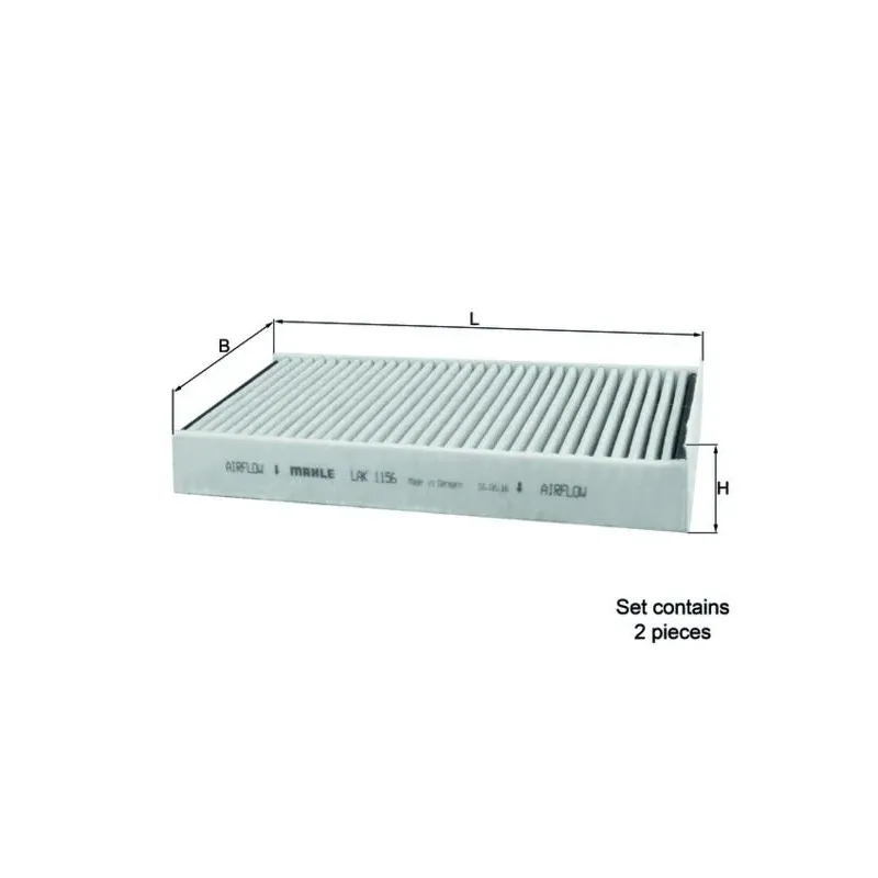 MAHLE LAK1156/S Filtro, aire habitáculo