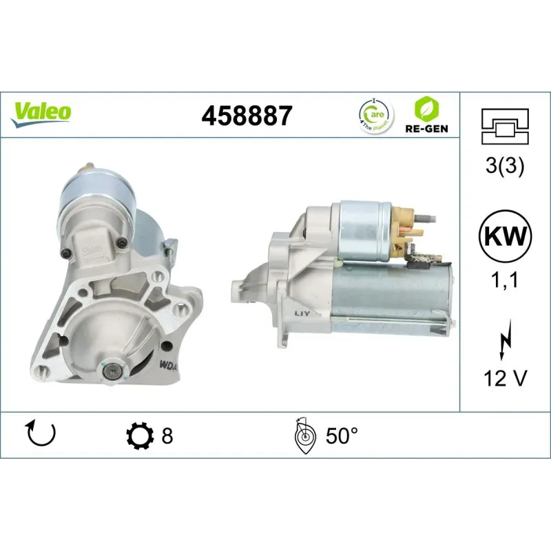 VALEO 458887 Motor de arranque