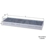 MAHLE LAK428/S Filtro, aire habitáculo