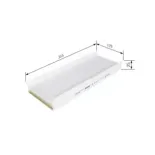 BOSCH 1987432192 Filtro, aire habitáculo