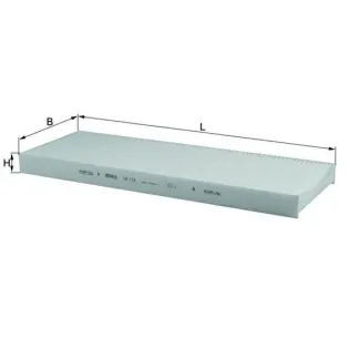 MAHLE LA118 Filtro, aire habitáculo