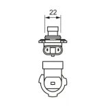 BOSCH 1987302026 Lámpara, faro principal
